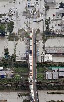 Heavy rain in Japan