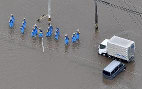 Heavy rain in Japan