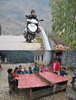 CHINA-GUANGXI-MOUNTAIN VILLAGE-CHILDREN-CHANGE (CN)