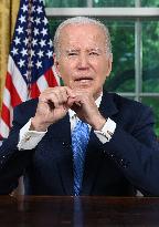 Joe Biden Makes Oval Office Statement on Budget Agreement in Washington