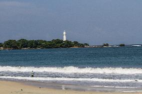 Santolo Beach During Vesak Holiday In Garut West Java