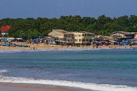 Santolo Beach During Vesak Holiday In Garut West Java