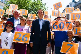 Federal Health Minister Dr. Karl Lauterbach Visits The Organ Donation Day In Duesseldorf