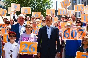 Federal Health Minister Dr. Karl Lauterbach Visits The Organ Donation Day In Duesseldorf