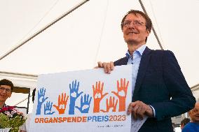 Federal Health Minister Dr. Karl Lauterbach Visits The Organ Donation Day In Duesseldorf