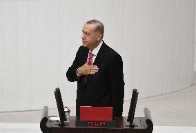 Turkey President Erdogan Sworn In As New President - Ankara