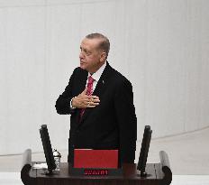 Turkey President Erdogan Sworn In As New President - Ankara