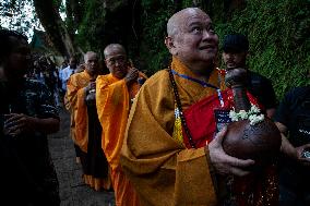 Holy Water Procession Ahead The Vesak Day