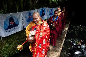 Holy Water Procession Ahead The Vesak Day