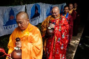 Holy Water Procession Ahead The Vesak Day