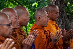 Holy Water Procession Ahead The Vesak Day