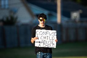 Anti-Transgender Protest Outside Texas Church Inspires Counter Protest