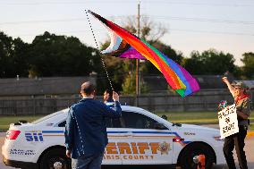 Anti-Transgender Protest Outside Texas Church Inspires Counter Protest