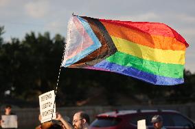 Anti-Transgender Protest Outside Texas Church Inspires Counter Protest