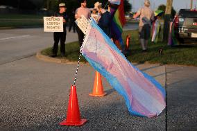 Anti-Transgender Protest Outside Texas Church Inspires Counter Protest