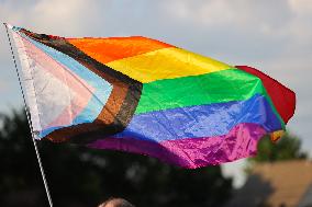 Anti-Transgender Protest Outside Texas Church Inspires Counter Protest