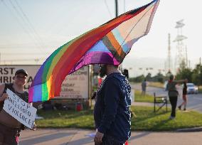 Anti-Transgender Protest Outside Texas Church Inspires Counter Protest