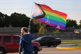 Anti-Transgender Protest Outside Texas Church Inspires Counter Protest