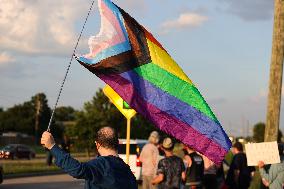 Anti-Transgender Protest Outside Texas Church Inspires Counter Protest