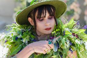 Floral Fashion Show At The Tuileries Garden - Paris