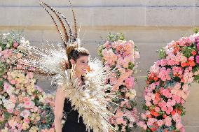 Floral Fashion Show At The Tuileries Garden - Paris