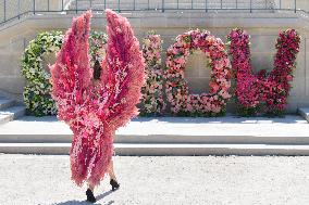 Floral Fashion Show At The Tuileries Garden - Paris