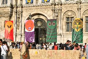 Inauguration Of Nuit Blanche Event By Anne Hidalgo - Paris