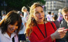 Inauguration Of Nuit Blanche Event By Anne Hidalgo - Paris