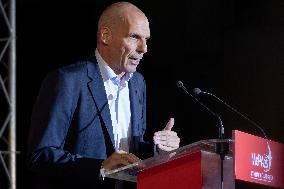 Election Campaign Of Mera25 And The Leader Yanis Varoufakis In Athens