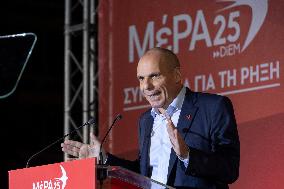 Election Campaign Of Mera25 And The Leader Yanis Varoufakis In Athens