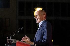 Election Campaign Of Mera25 And The Leader Yanis Varoufakis In Athens