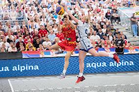 (SP)AUSTRIA-VIENNA-3X3 BASKETBALL-FIBA WORLD CUP-WOMEN-CHN VS USA