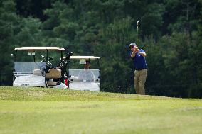 Joe Biden Plays Golf At Joint Base Andrews - MD