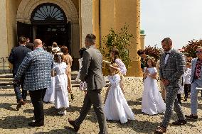 First Communion In Poland