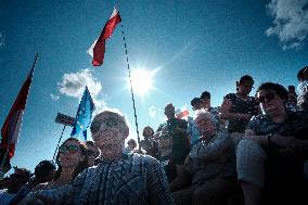 Pro-democratic March In Warsaw Gathered Up To 500k Participants