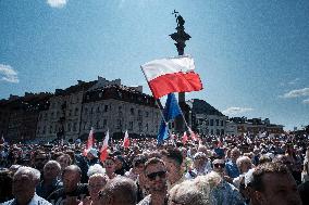 Pro-democratic March In Warsaw Gathered Up To 500k Participants