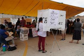 Election Day Begins To Elect Governor In Edomex