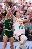 (SP)AUSTRIA-VIENNA-3X3 BASKETBALL-FIBA WORLD CUP-WOMEN-CHN VS AUS