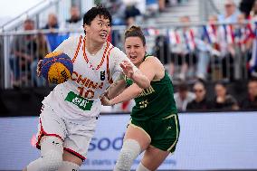 (SP)AUSTRIA-VIENNA-3X3 BASKETBALL-FIBA WORLD CUP-WOMEN-CHN VS AUS