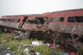 Train crash in India's Odisha state