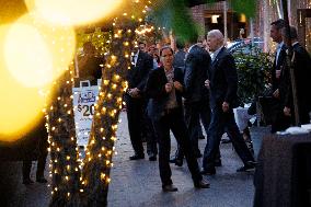 President Biden Leaves Cafe Milano - DC