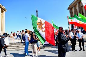Rally Of Iranians Against The Regime Of Tehran - Paris