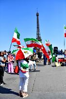 Rally Of Iranians Against The Regime Of Tehran - Paris
