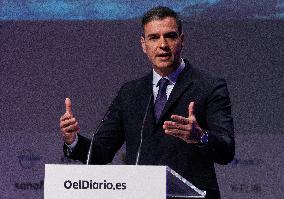 Pedro Sanchez At European Recovery Funds Conference - Madrid