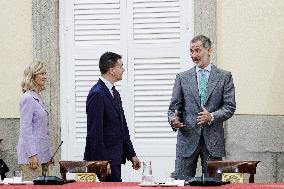 King Felipe Attends A Board Meeting Of The Cotec Foundation - Madrid