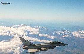 Patroling Eurofighter F-2000 Typhoon Jet