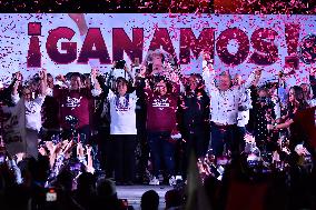 Delfina Gomez, Winner At The End Of Voting In The State Of Mexico