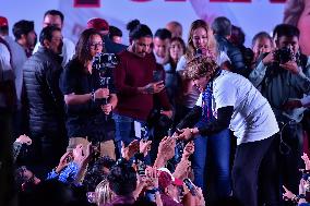 Delfina Gomez, Winner At The End Of Voting In The State Of Mexico