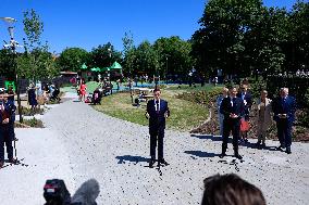 Polish Prime Minister Mateusz Morawiecki Met With The Inhabitants Of The Village.