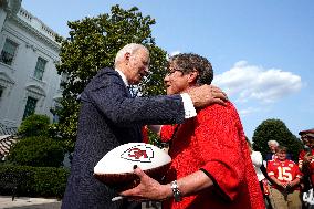 Joe Biden welcomes Kansas City Chiefs - Washington